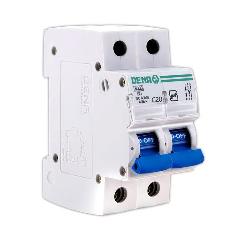 فیوز مینیاتوری دو پل 20 آمپر دنا الکترونیک 1 فیوز مینیاتوری دو پل 20 آمپر دنا الکترونیک